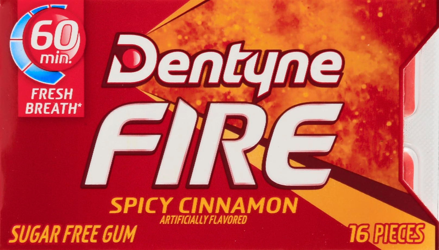 Product image of Dentyne Fire Sugar Free Gum Spicy Cinnamon Chewing Gum 16 Pieces