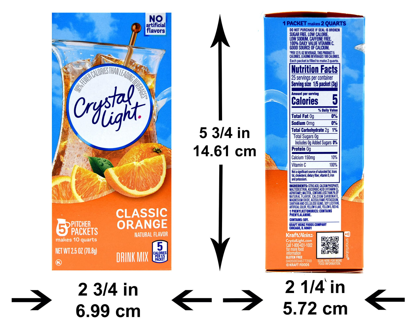 Product image of Crystal Light Classic Orange Drink Mix 10-Quart Box