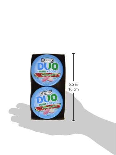 Product image of Ice Breakers Duo Fruit + Cool Watermelon Flavor Sugar Free Mints Tins 1.3 oz 1.3 oz Pack of 8