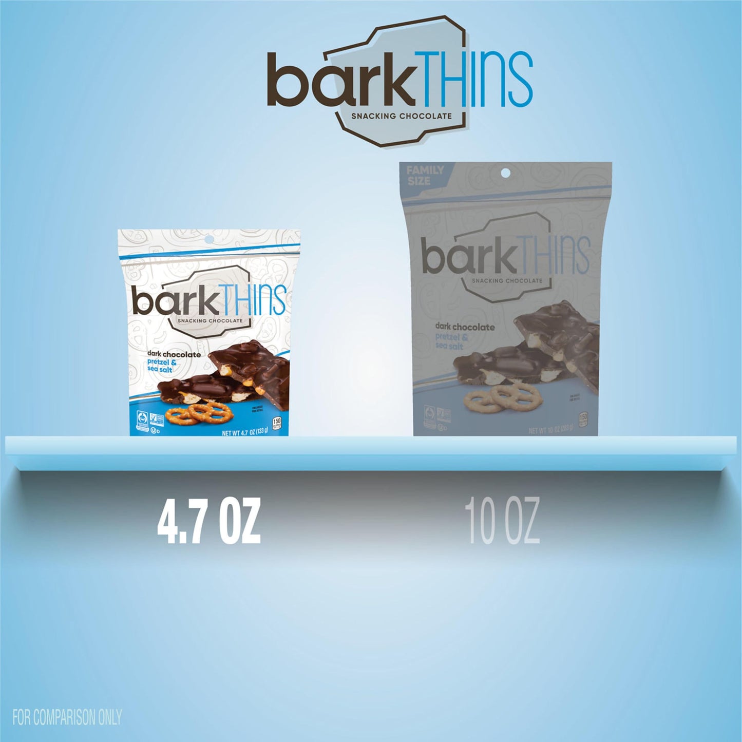 Product image of barkTHINS Dark Chocolate Pretzel and Sea Salt Snacking Chocolate Bag 4.7 oz 4.7 oz