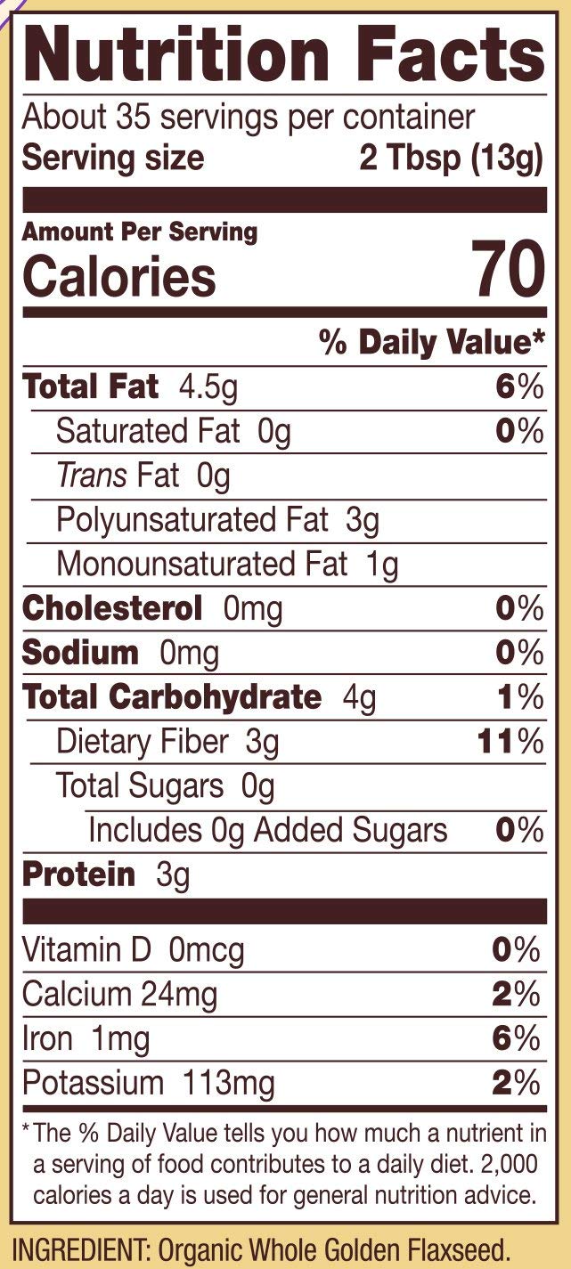 Product image of Bob's Red Mill Golden Flaxseed Meal Flour 16 oz 16 oz Pack of 2