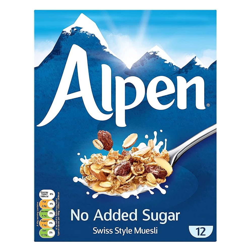 Product image of Alpen Muesli Cereal No Sugar Added 14 oz Boxes 14 oz Pack of 2