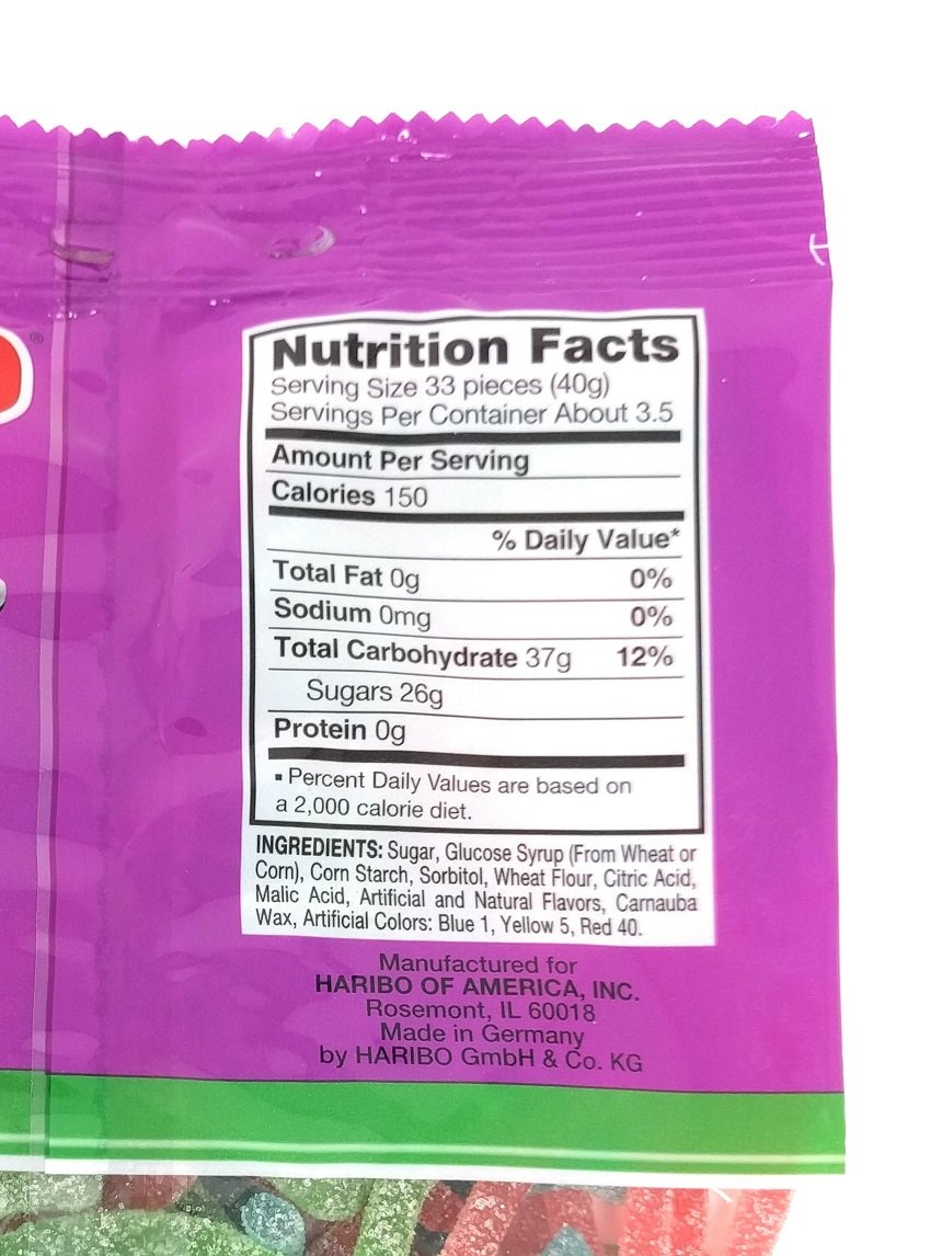 Product image of Haribo Sour Spaghetti Gummies 5 oz 5 oz Pack of 3