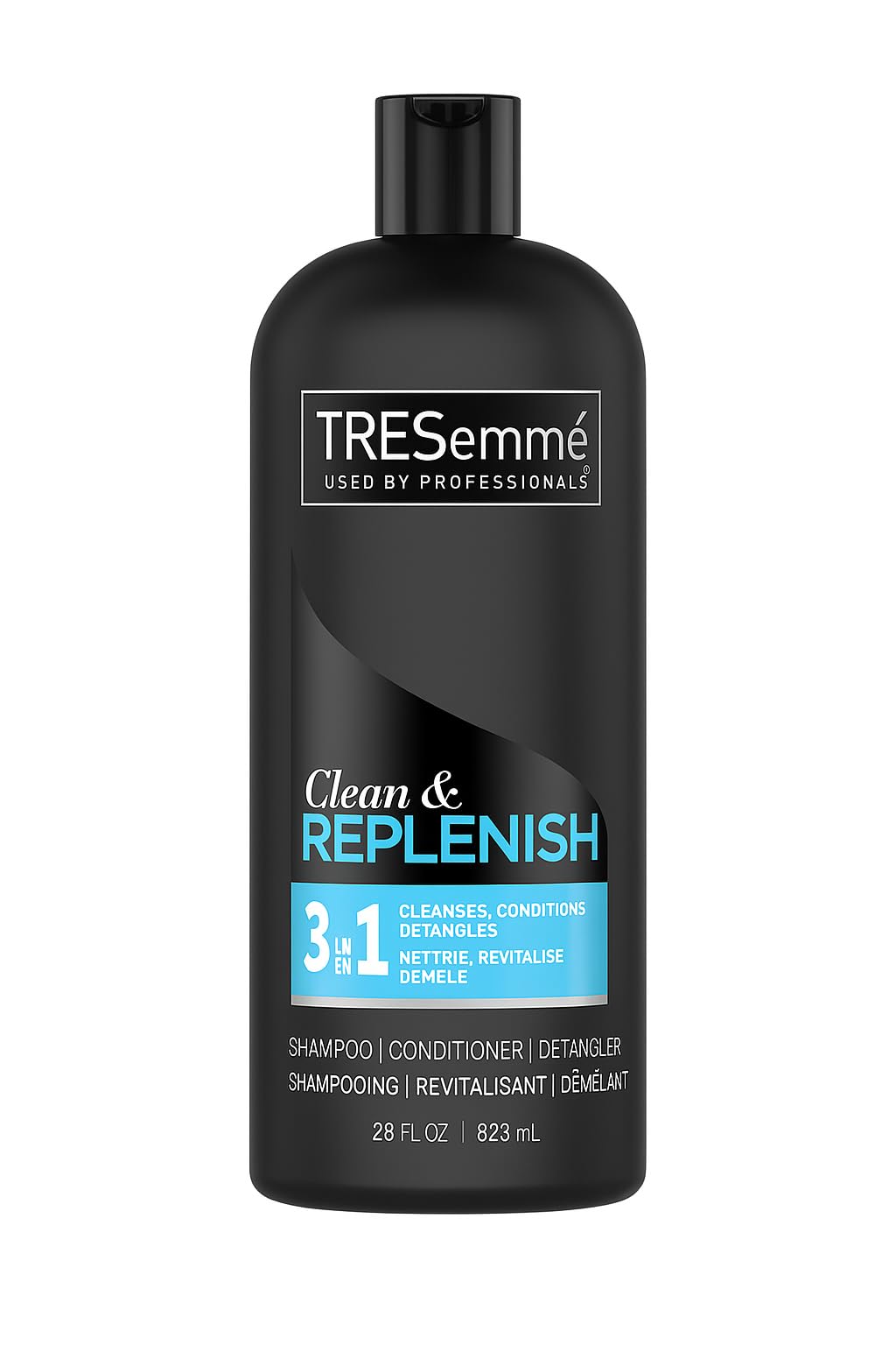 Product image of TRESemme Clean and Replenish 3-in-1 Shampoo Conditioner and Detangler 28 fl oz 28 fl oz Pack of 3