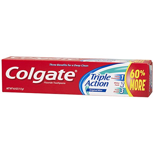 Product image of Colgate Triple Action Toothpaste Mint 4 oz 4 oz Pack of 6