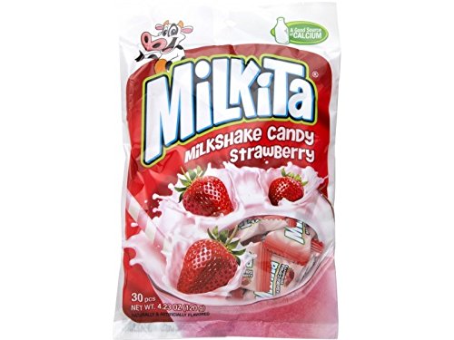 Product image of Milkita Chewy Strawberry Milk Candy 30 pcs 4.23 oz 4.23 oz