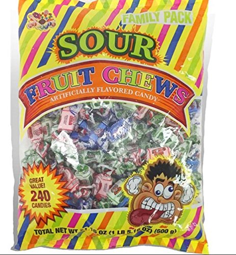 Product image of Albert's Sour Fruit Chews Candy 240 Candies 21.16 oz 21.16 oz