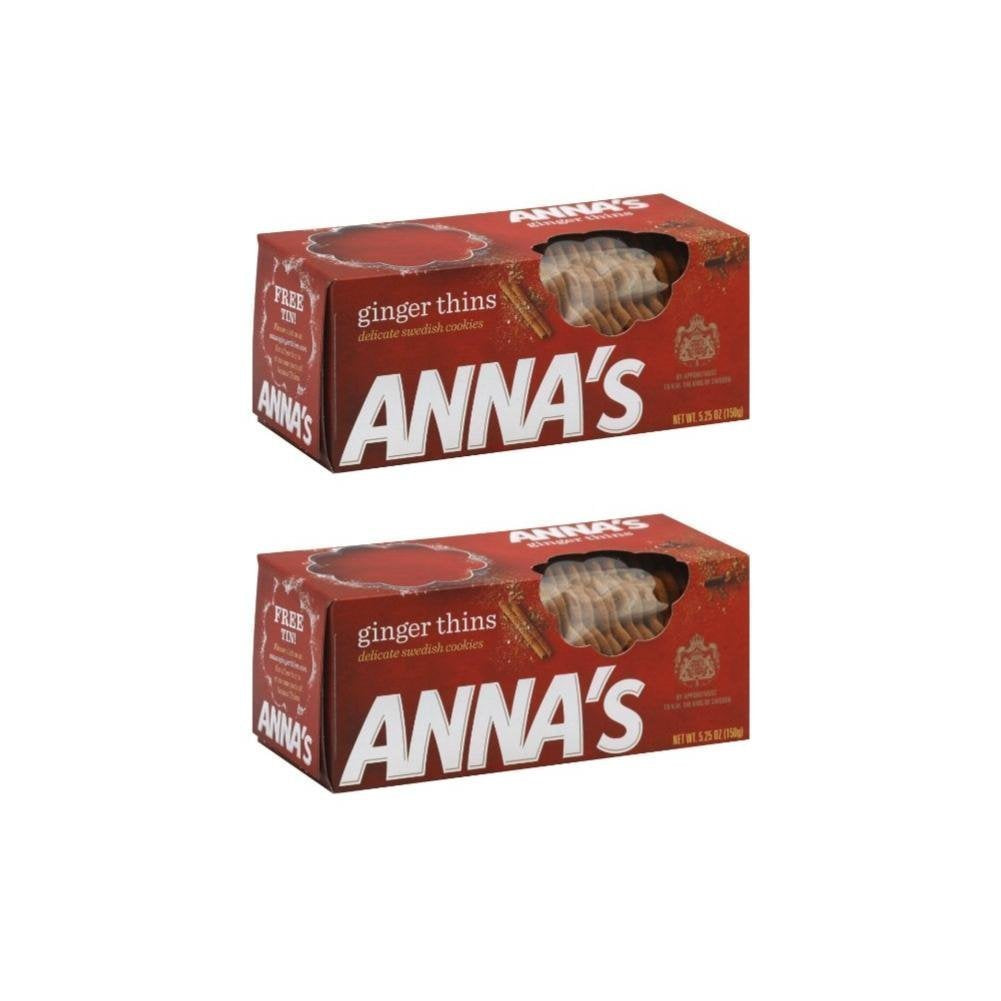 Product image of Anna's Swedish Thins Ginger Cookies 5.25 oz 5.25 oz Pack of 2