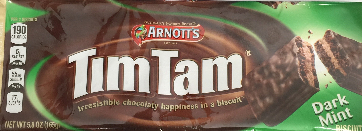 Product image of ARNOTT'S Tim Tam Dark Mint Biscuits 5.8 oz 5.8 oz