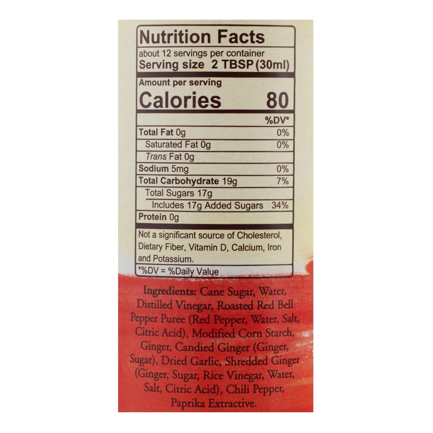 Product image of Ginger Sweet Chili Sauce Organic Sweet and Spicy Made Ginger Chili and Red Pepper 12.7 oz 12.7 oz