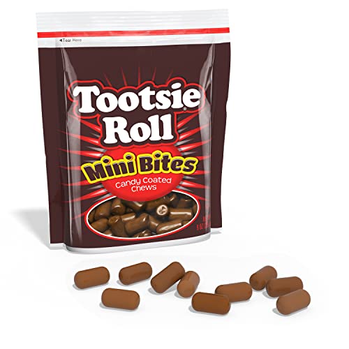 Product image of Tootsie Roll Mini Bites Candy Coated Chocolate Midgees Bag 9 oz 9 oz