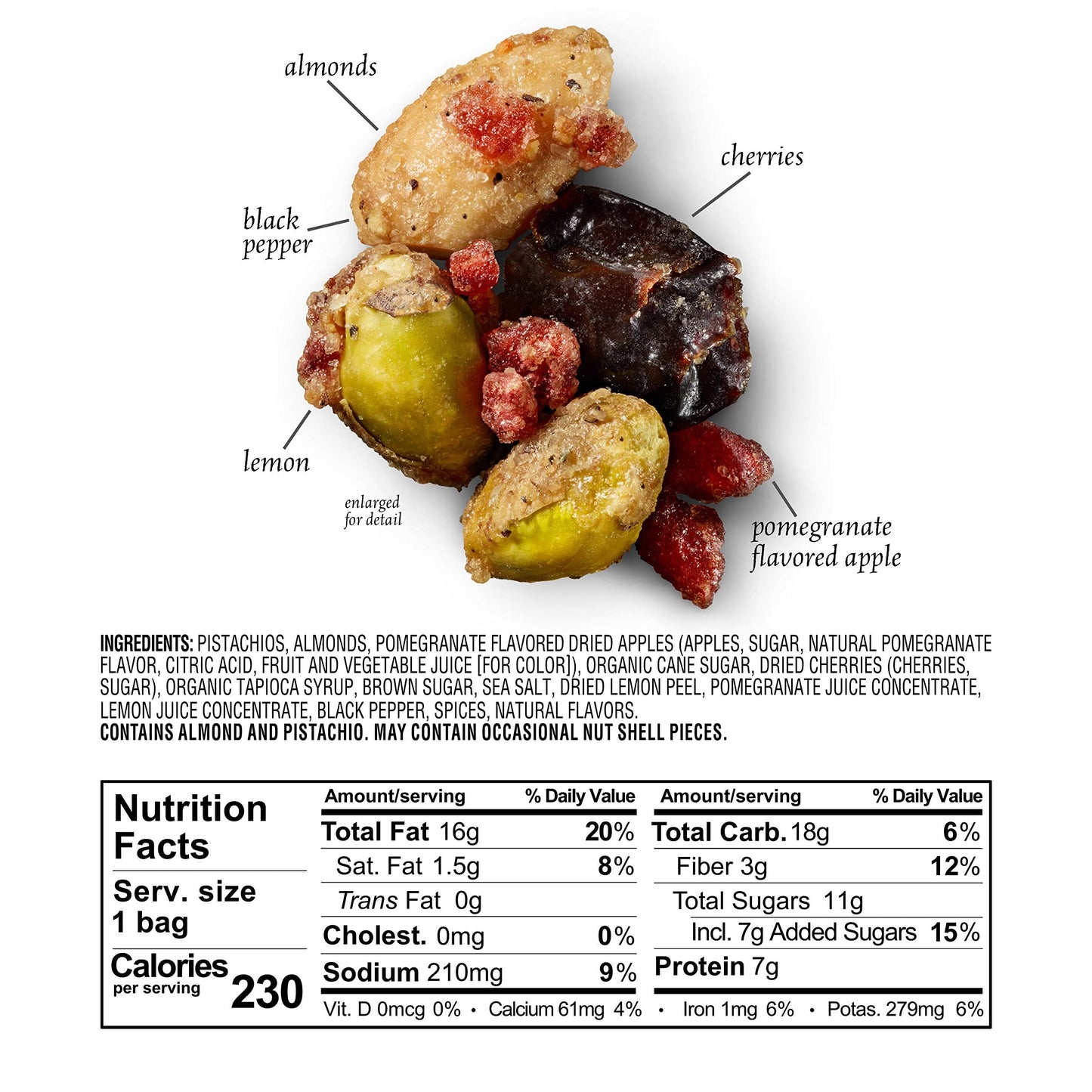 Product image of Sahale Snacks Pomegranate Flavored Pistachios Glazed Mix 1.5 oz 1.5 oz Pack of 9