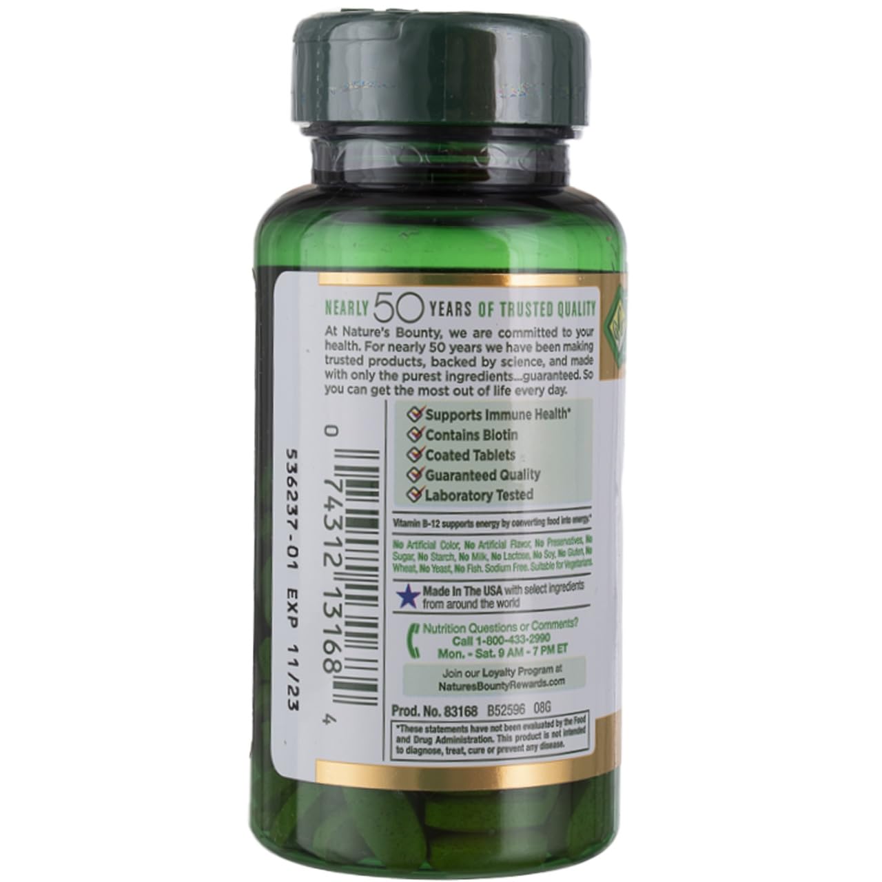Product image of Nature's Bounty Super B Complex Vitamin C and Folic Acid Immune and Energy Support Tablets 150 ct Pack of 2