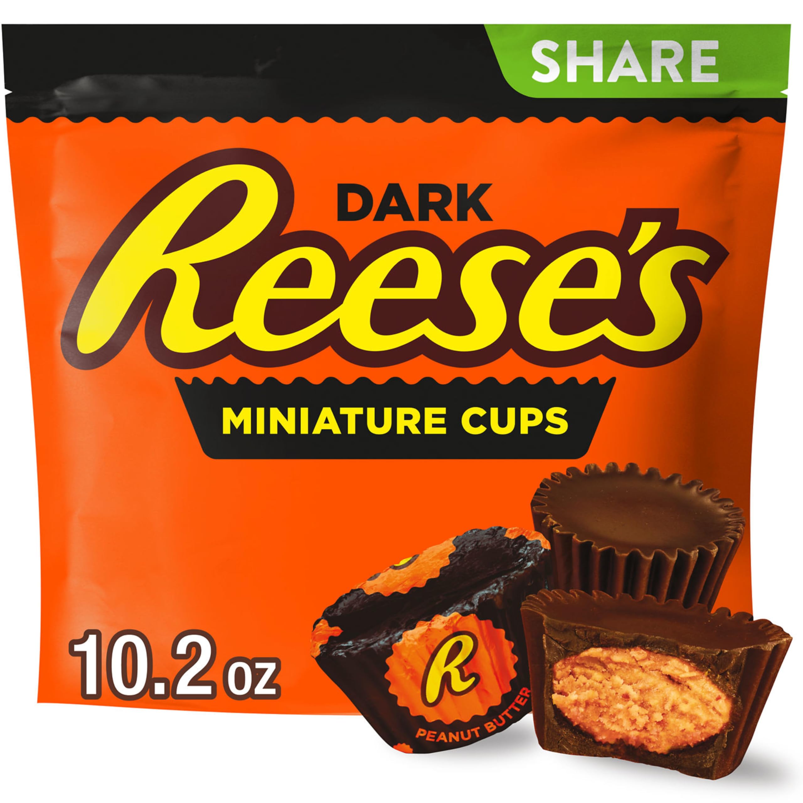 Product image of REESE'S Miniatures Dark Chocolate Peanut Butter Cups Candy Share Pack 10.2 oz 10.2 oz