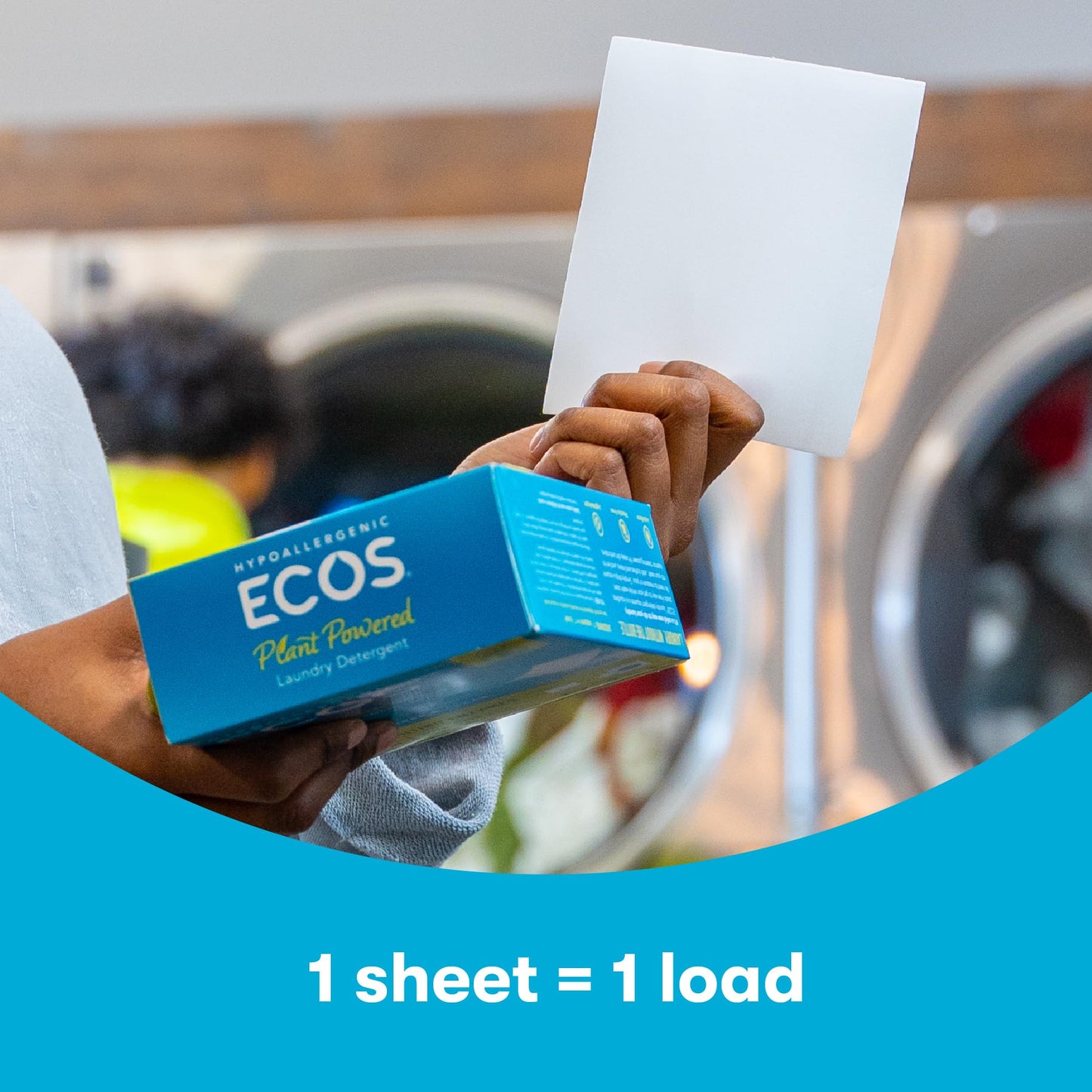 Product image of ECOS Laundry Detergent Sheets Laundry Detergent Lavender Plastic Free Vegan Sheets Washer Hypoallergenic 50