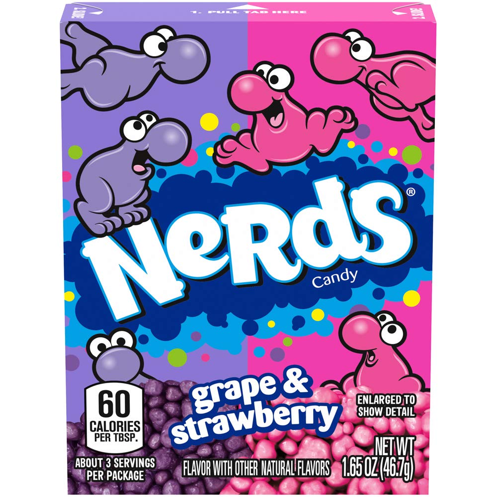 Product image of Nerds Grape and Strawberry Candy 1.65 oz 1.65 oz Pack of 18