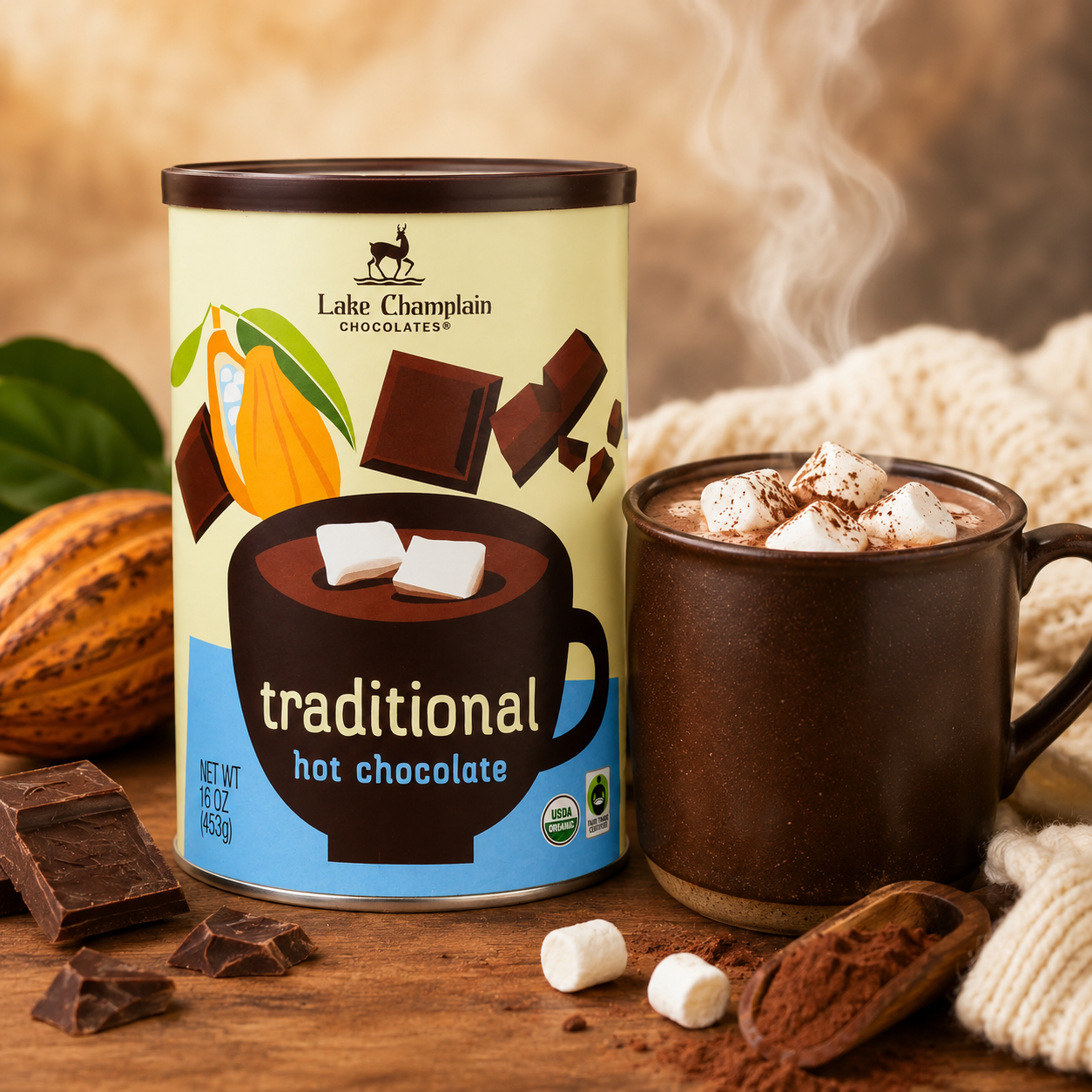 Lake Champlain Chocolate Hot Chocolates Traditional Hot Chocolate 16 oz