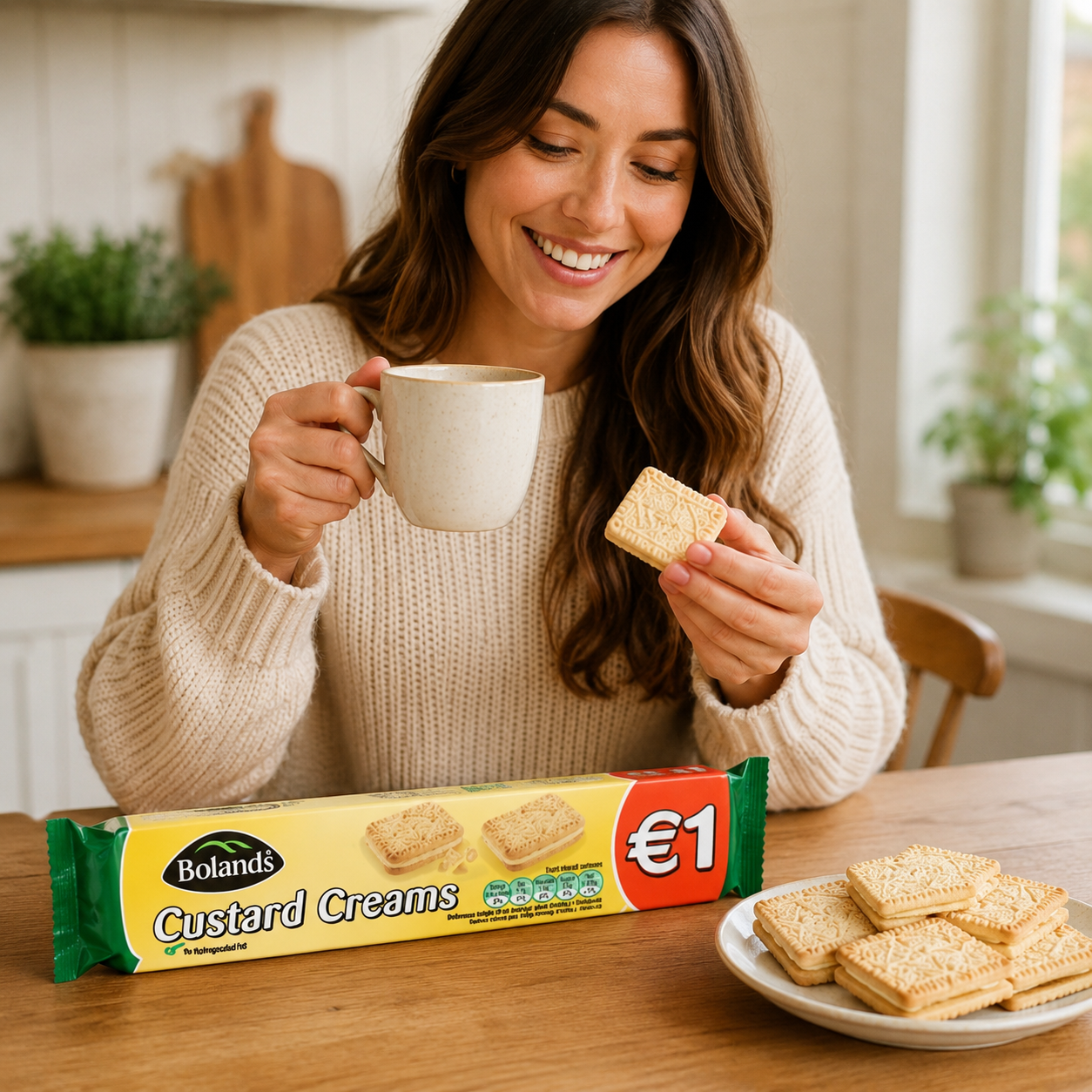 Bolands Custard Creams Cookie per pack 4.41 oz