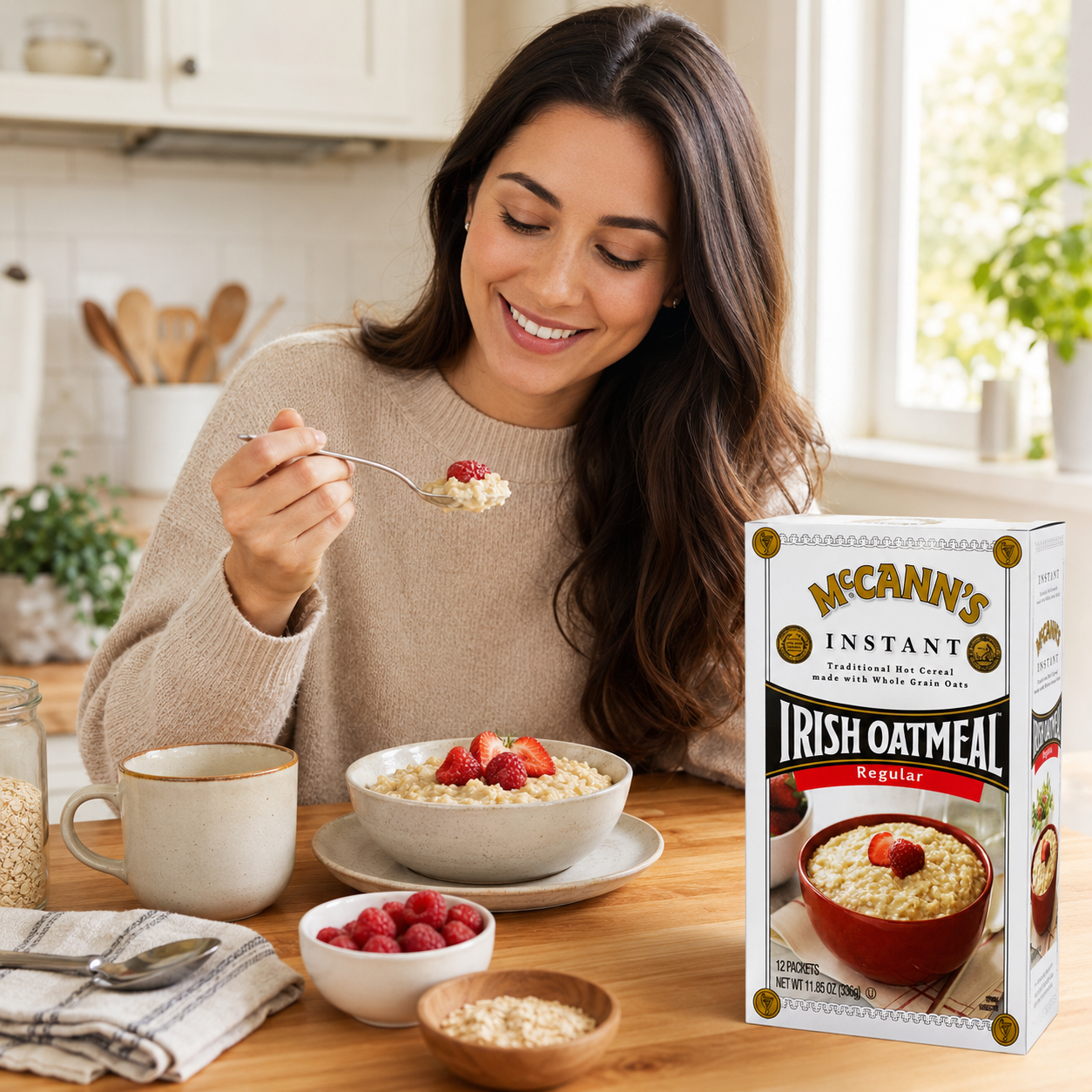 McCann's Irish Oatmeal Instant Oatmeal Regular 12 Packets Each 0.99 oz Mccann's Irish Oatmeal
