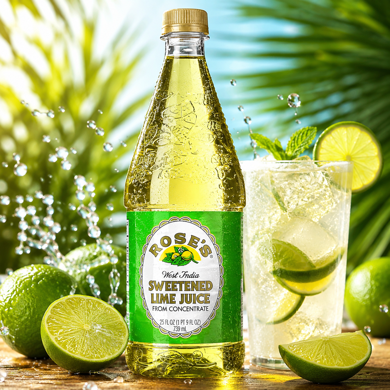 Rose's West India Sweetened Lime Juice 25 Fl Oz (Pack of 1)