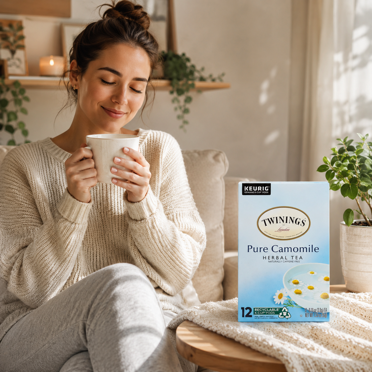 Twinings of London Pure Camomile Tea K-Cups for Keurig 12 Count
