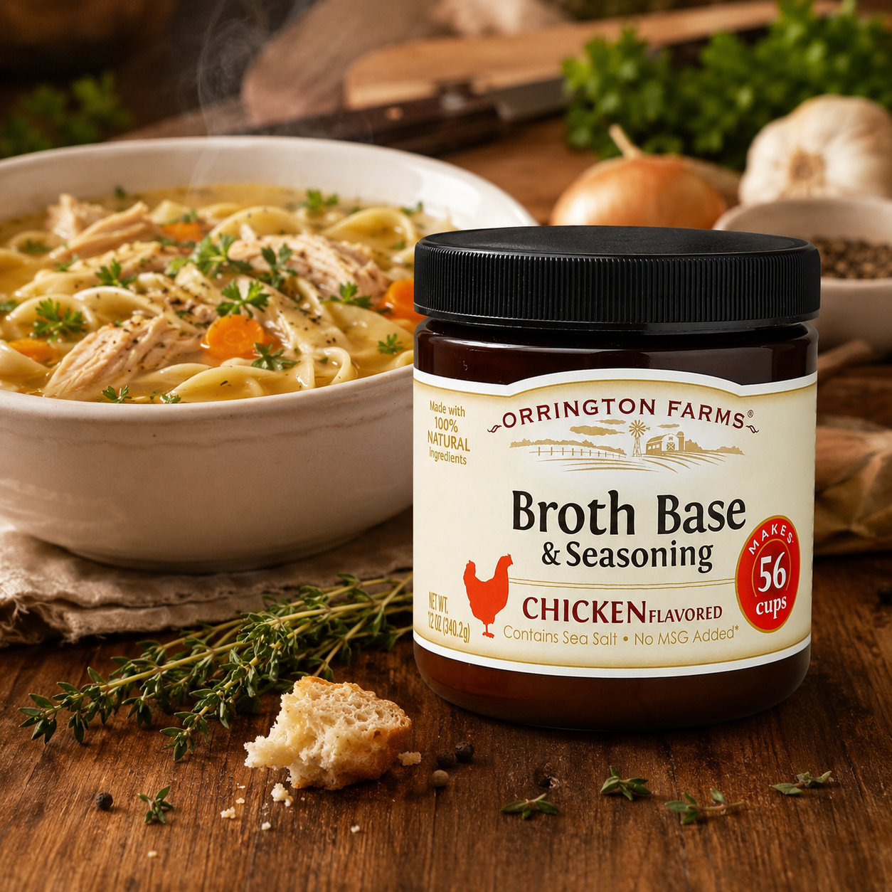 Orrington Farms Chicken Broth Base & Seasoning 12 oz
