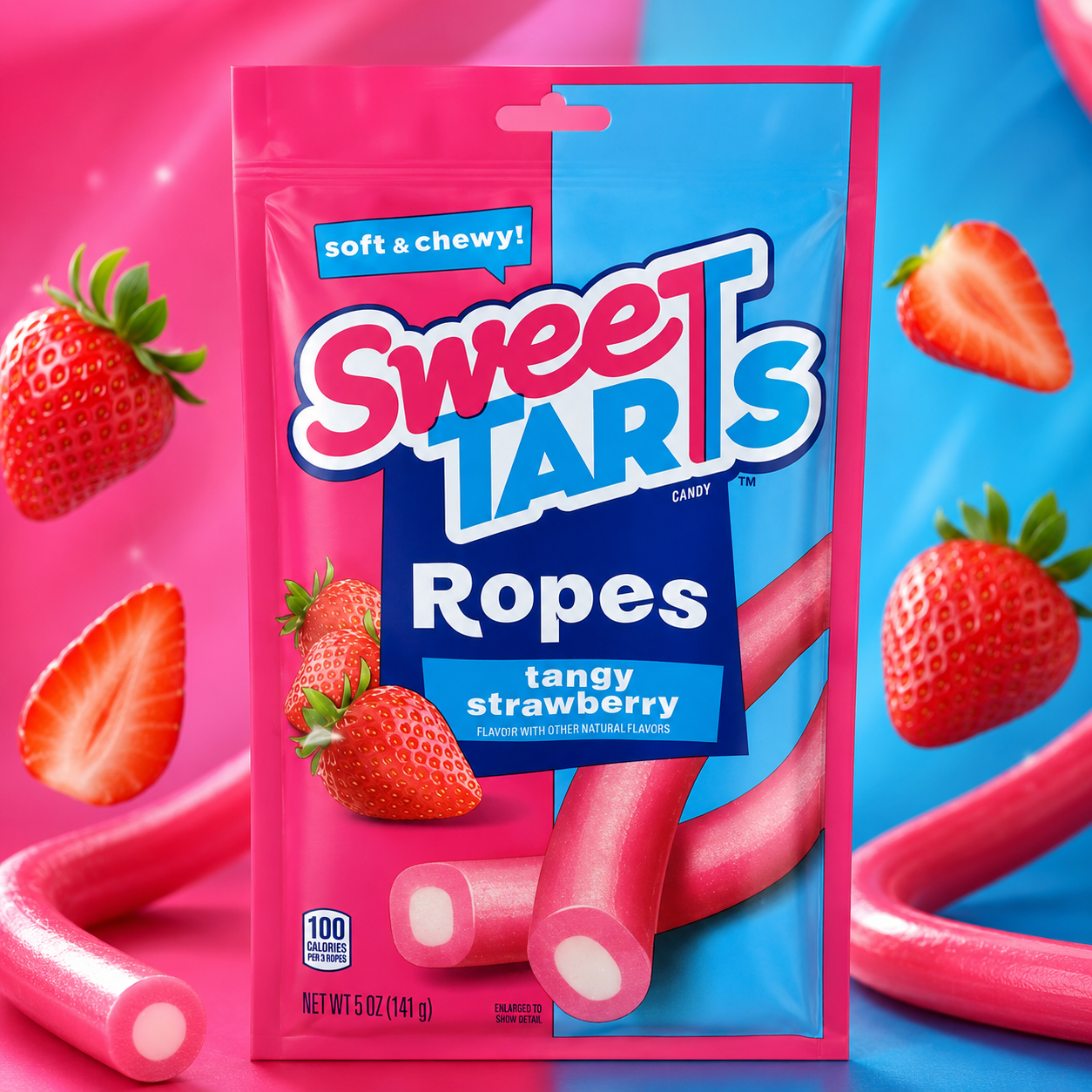 SweeTARTS Ropes Tangy Strawberry 5 oz