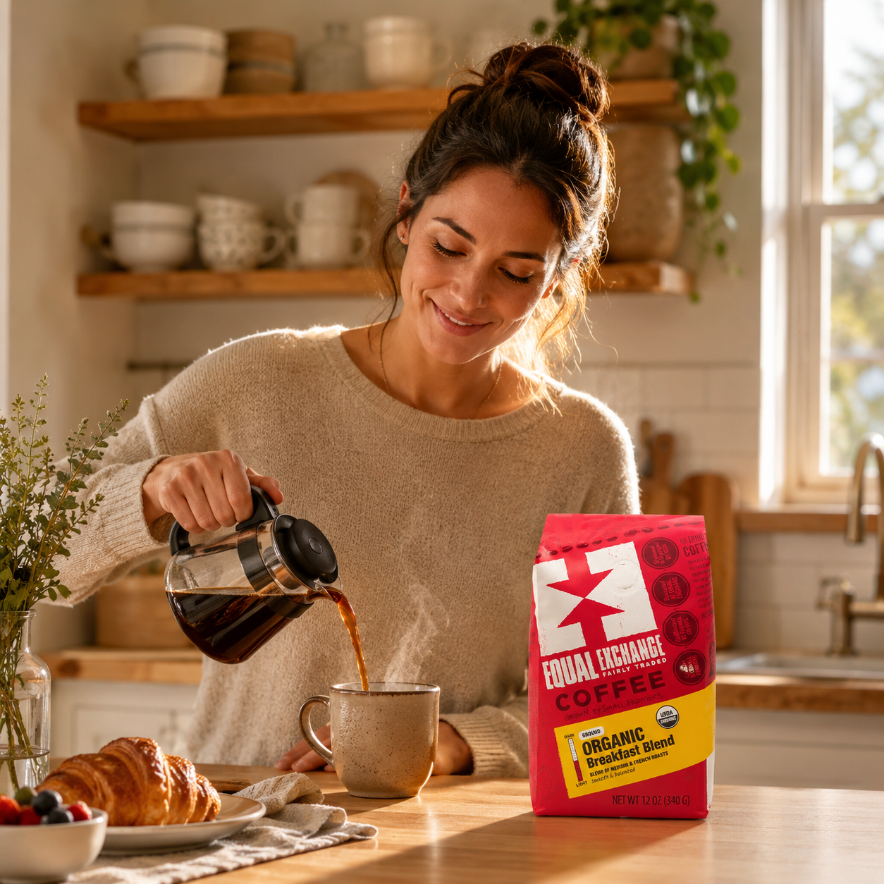 Equal Exchange Organic Ground Coffee Breakfast Blend Drip Coffee 12 oz