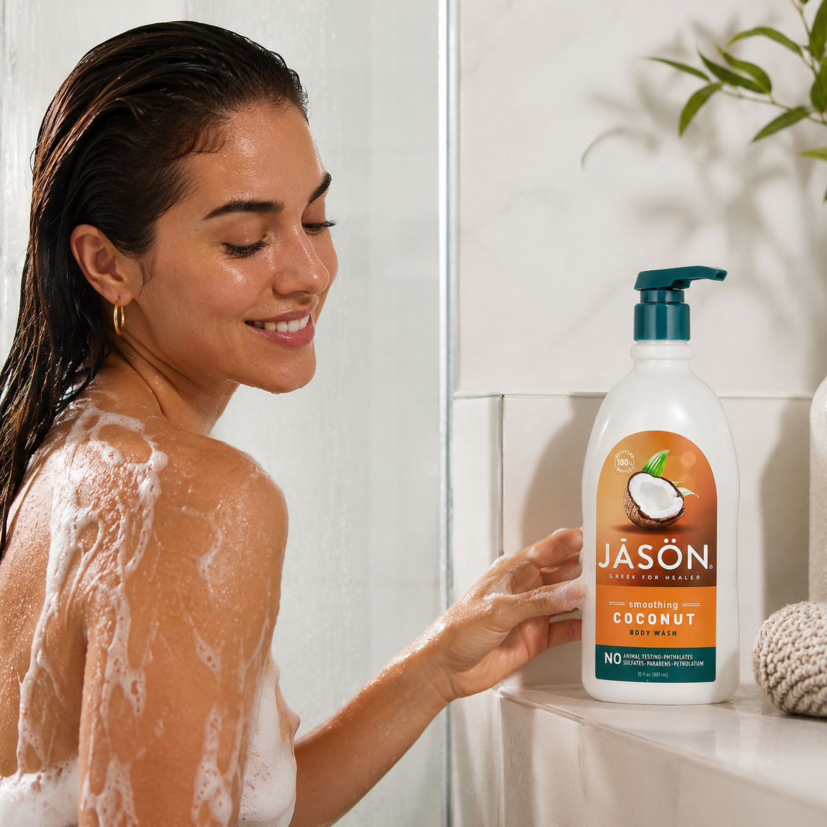 JASON Smoothing Body Wash Coconut 30 oz Jason