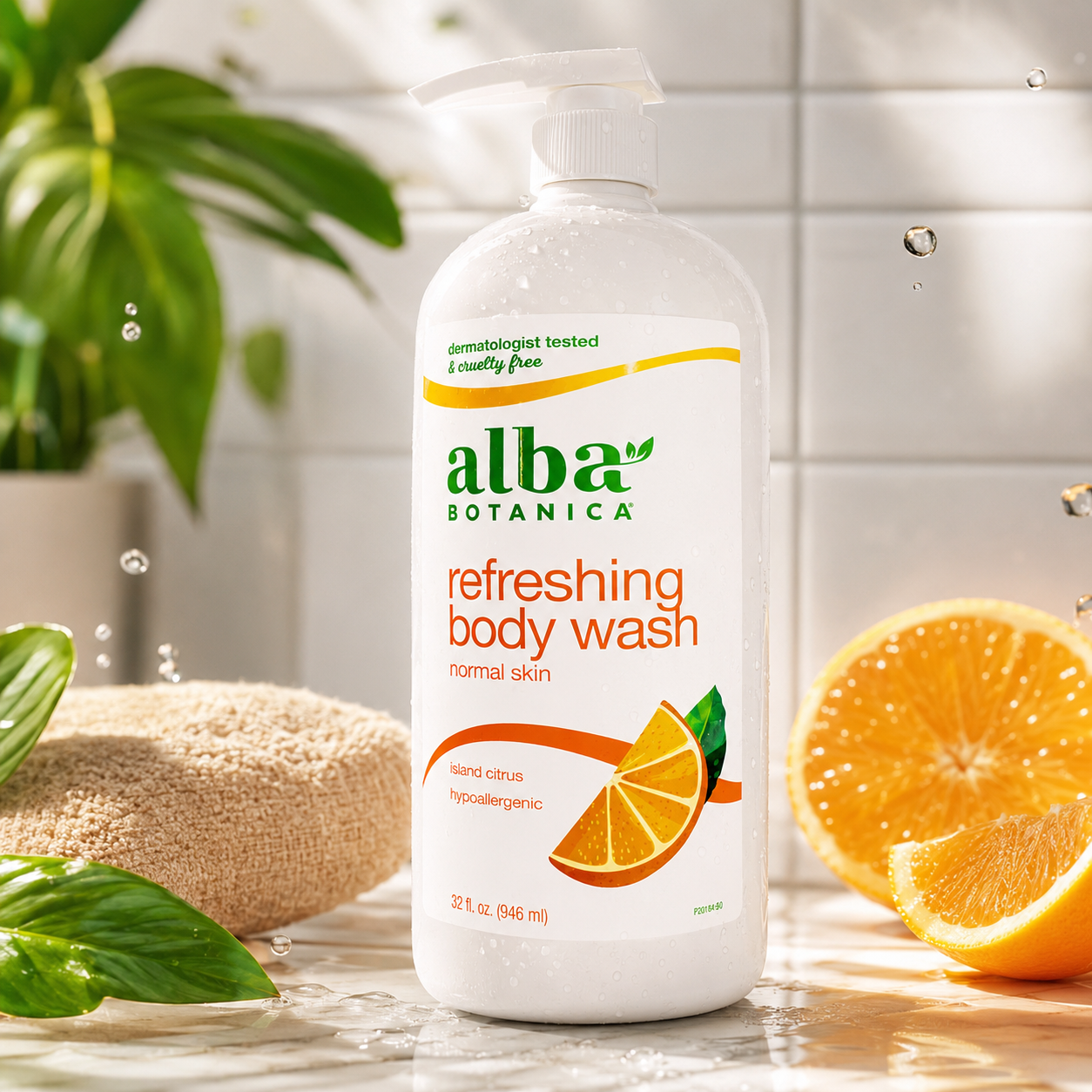 Alba Botanica Very Emollient Bath & Shower Gel Island Citrus Gel 32 fl oz