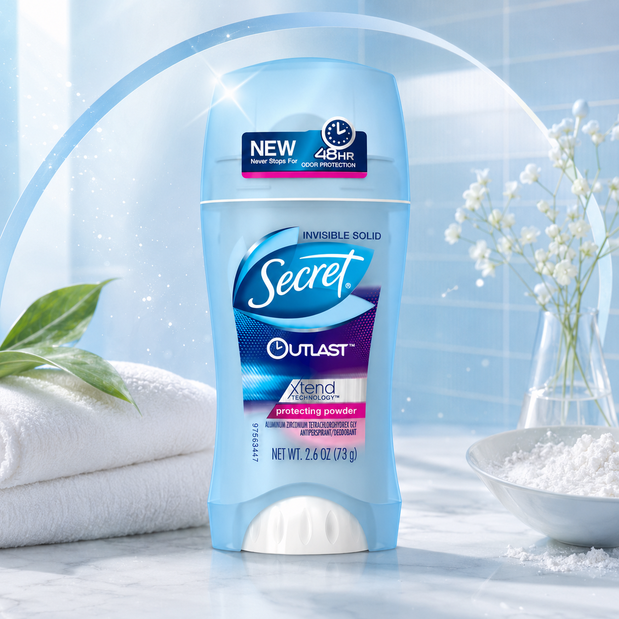 Secret Outlast Invisible Solid Antiperspirant and Deodorant Protecting Powder Scent 2.6 oz