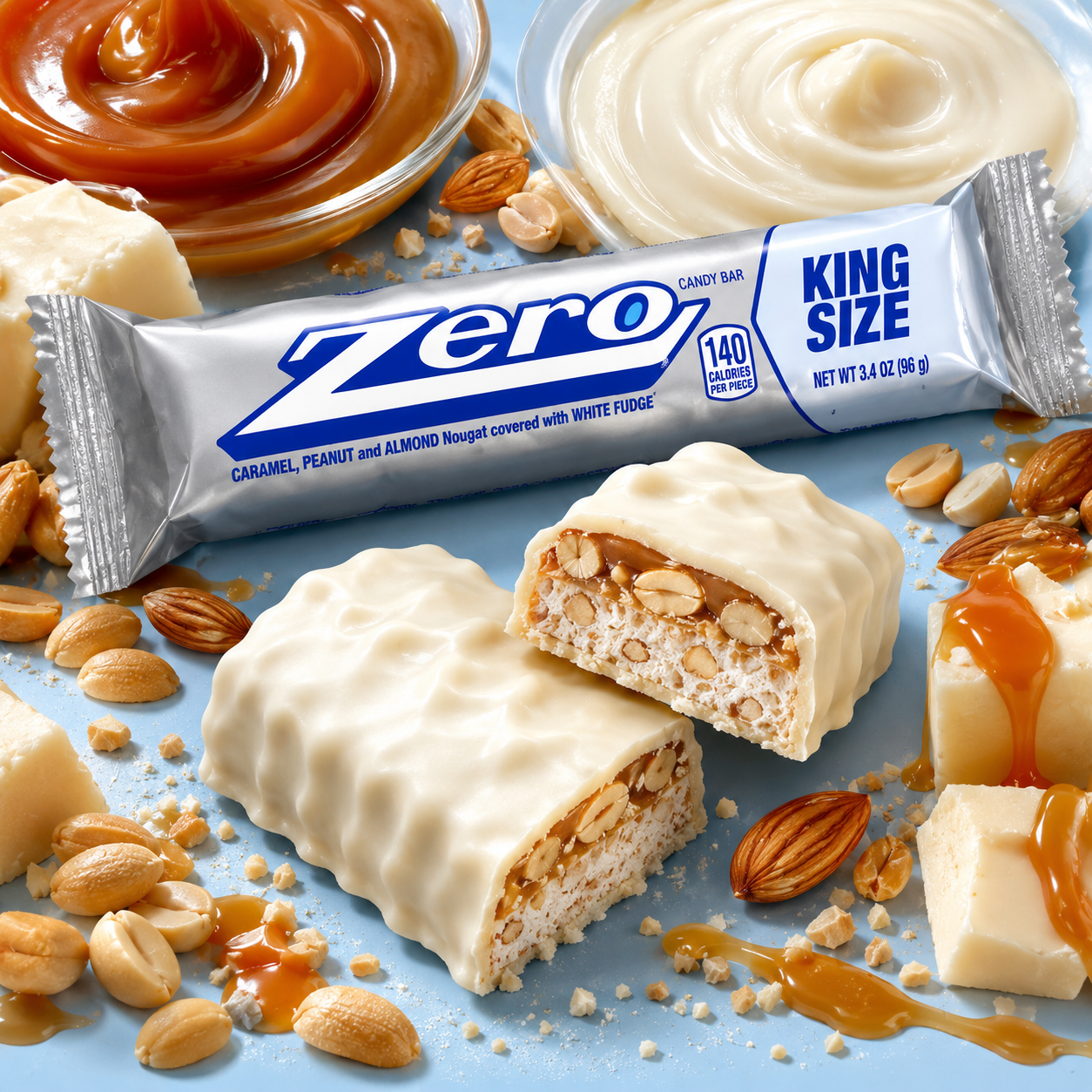 ZERO Candy Bar King Size 3.4 oz Bars