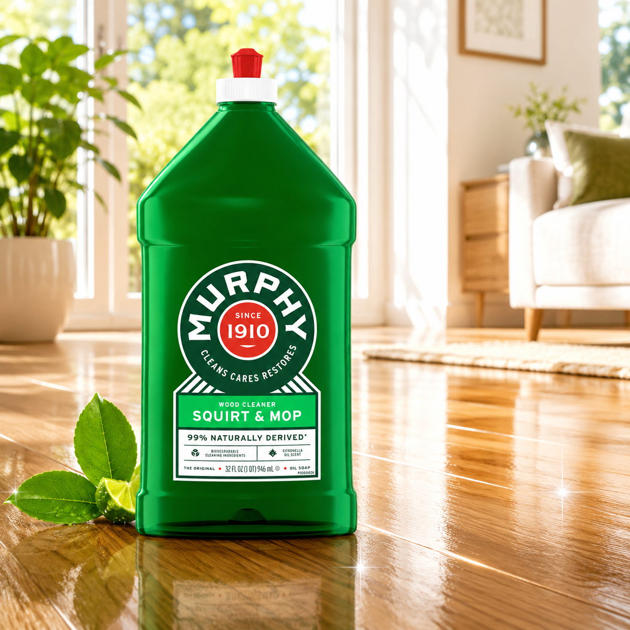 Murphy's Oil Soap Squirt and Mop Wood Floor Cleaner 32 Fluid Ounce