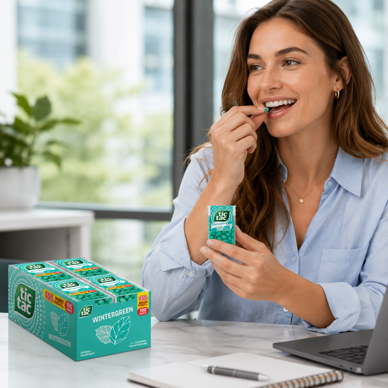 Tic Tac Wintergreen On the Go Breath Mints Pocket Sized 1.7 oz