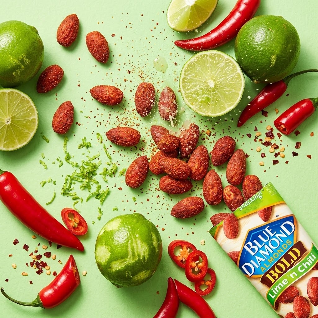 Blue Diamond Almonds, Lime and Chili, 1.5-Ounce Packages (Pack of 12) Blue Diamond Almonds