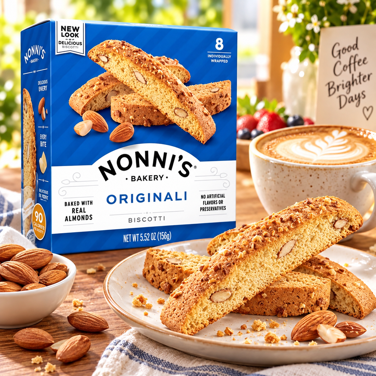 Nonnis Biscotti Original 5.52 oz (Pack of 2) Nonni's