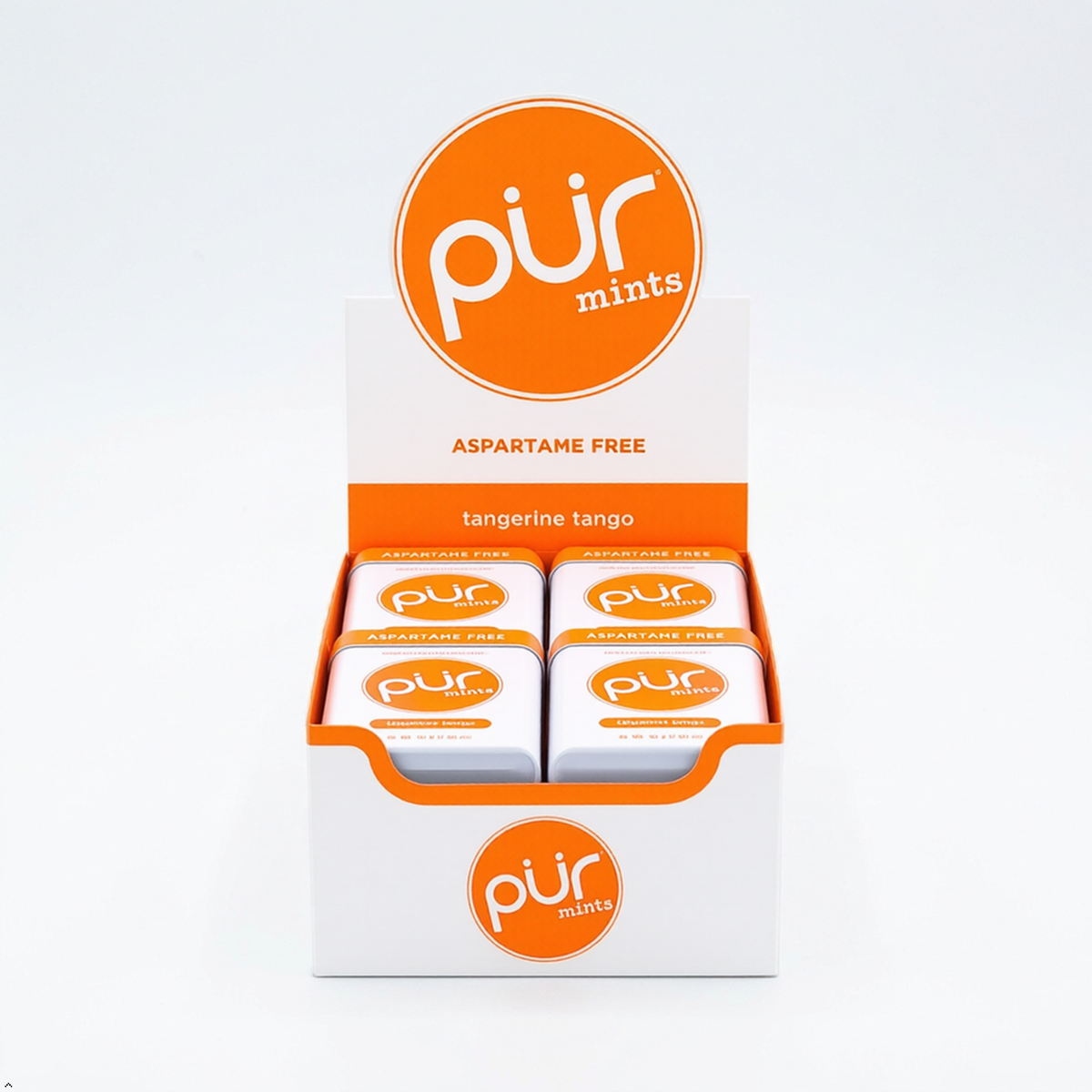 PUR Mints, Tangerine Xylitol Mints, No Artificial Flavor, 360 Count (12x30) PUR Mints