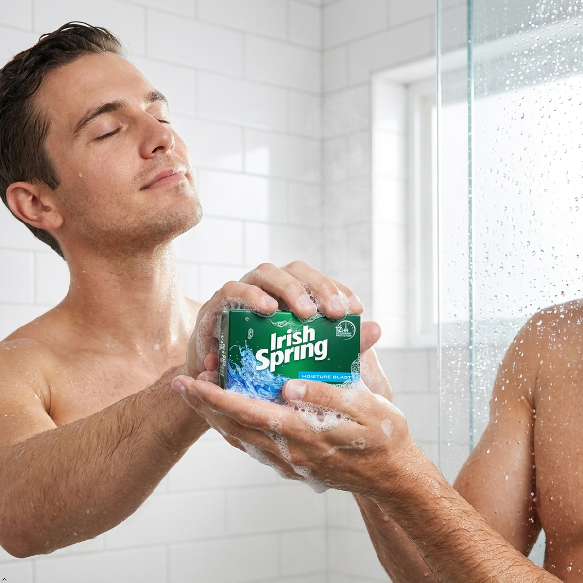 Irish Spring Deodorant Soap, Moisture Blast, 3.7 oz (Pack of 3) Irish Spring