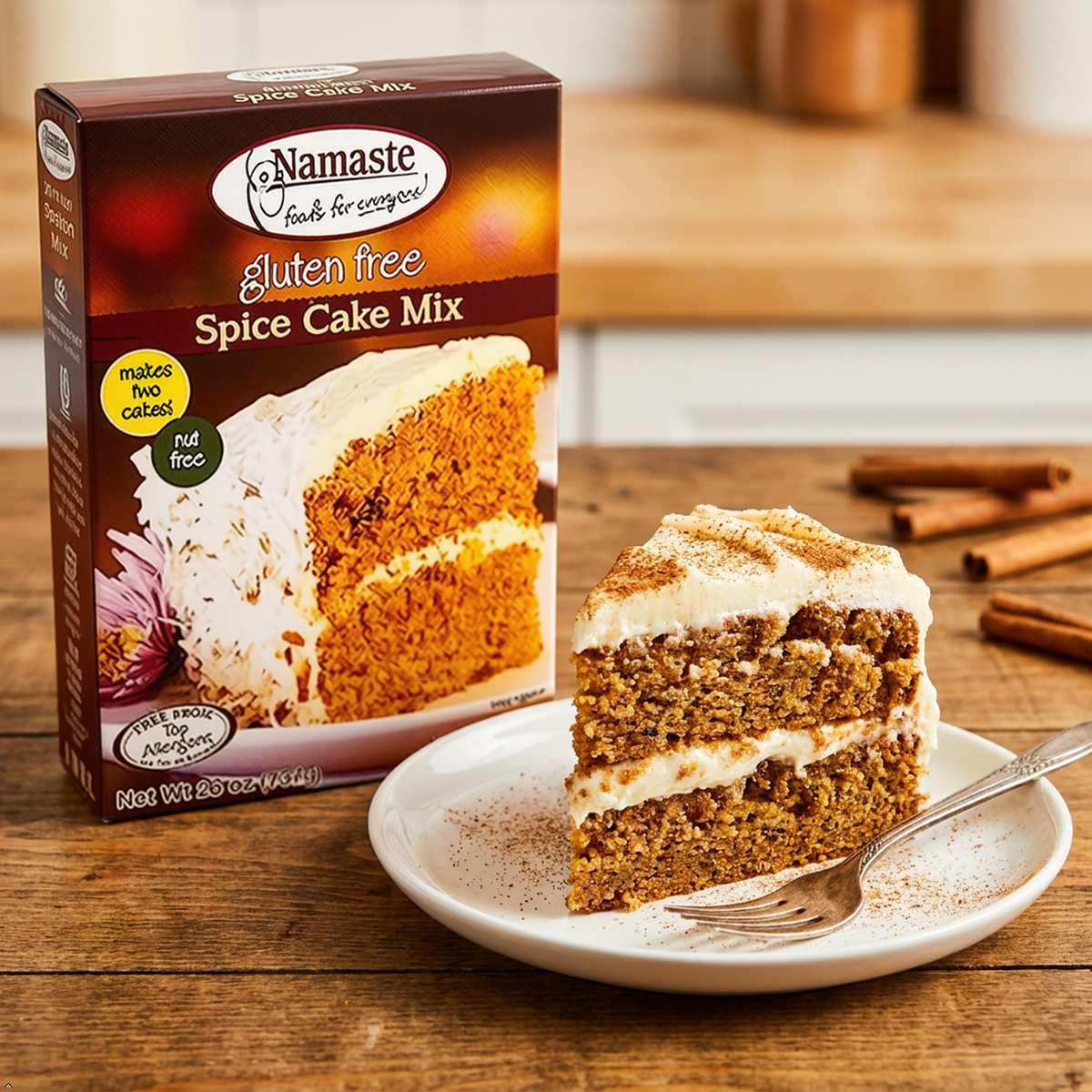 Namaste Foods, Gluten Free Spice Cake Mix, 26-Ounce Bags (Pack of 3) Namaste Foods