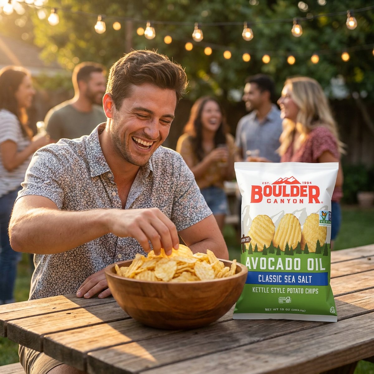 BOULDER CANYON Avocado Oil Classic Sea Salt Kettle Style Potato Chips, 10 oz Boulder Canyon