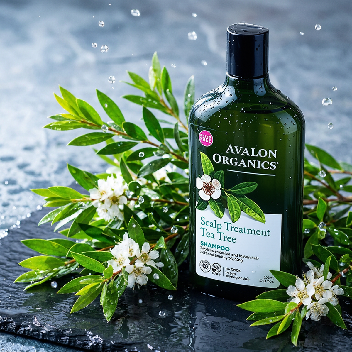 Avalon Organics Scalp Treatment Tea Tree Shampoo, 11 oz (Pack of 2) Avalon Organics