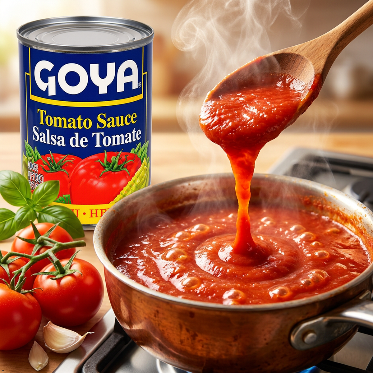 Goya Tomato Sauce "Salsa De Tomate" 8 oz Cans (Pack of 6) Bundle Goya
