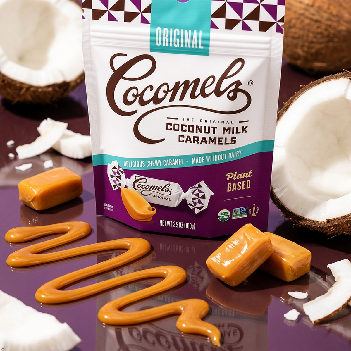Cocomels Sea Salt Coconut Milk Caramels, 3.5 oz Cocomels