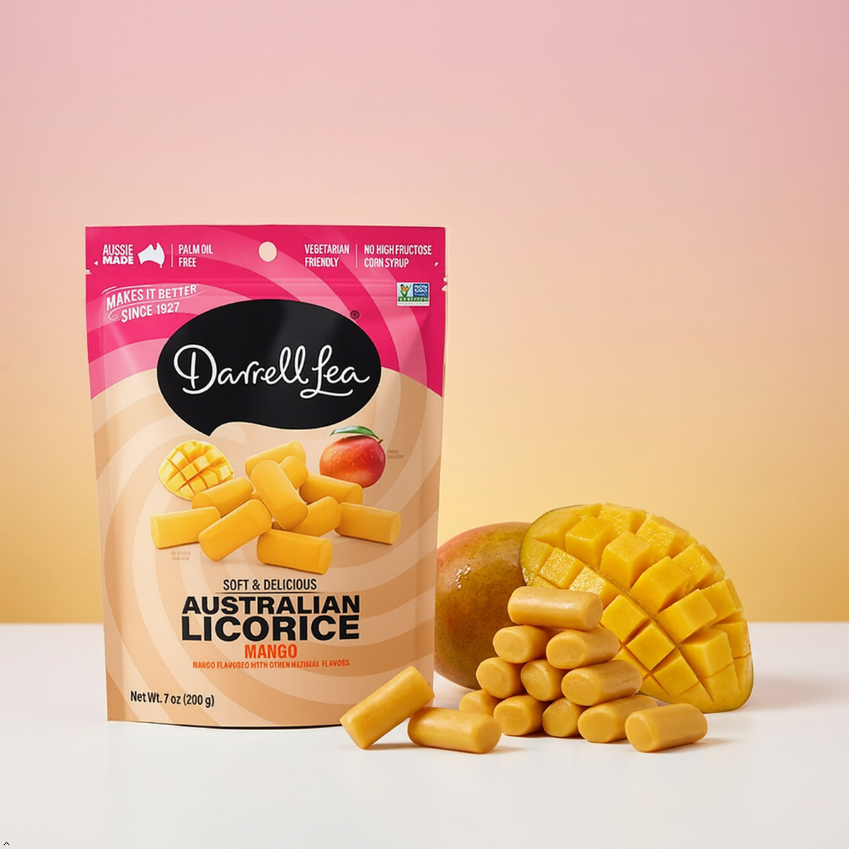 Darrell Lea Soft Australian Licorice, Non-GMO, No Palm Oil, Plant Based, No Darrell Lea