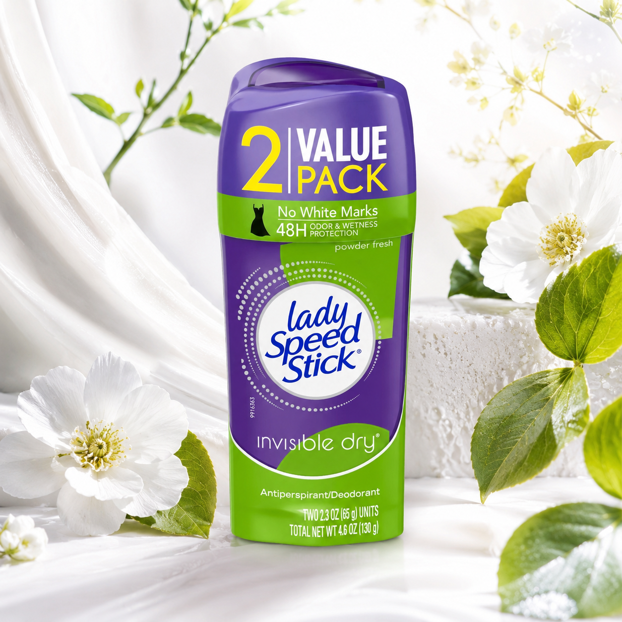 Lady Speed Stick Antiperspirant Invisible Dry Powder Fresh 2.3 oz