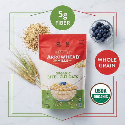 Arrowhead Mills, Oats Steel Cut Gluten Free Organic, 24 oz Arrowhead Mills