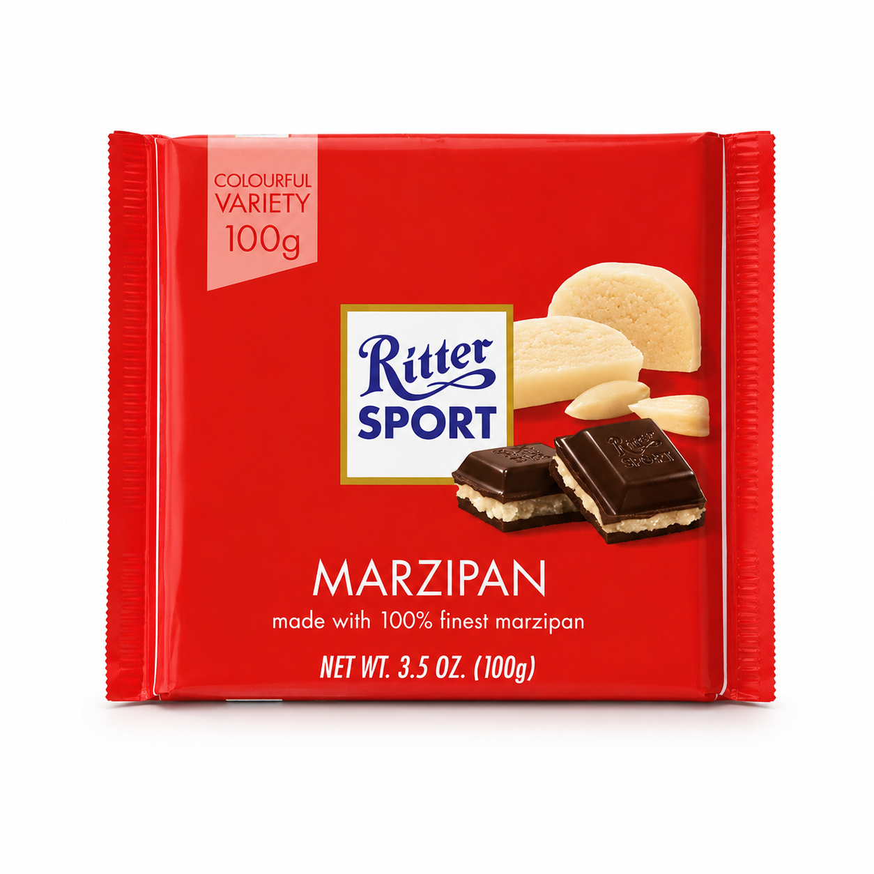 Ritter Sport Marzipan (1 Bars each 100g) from Germany