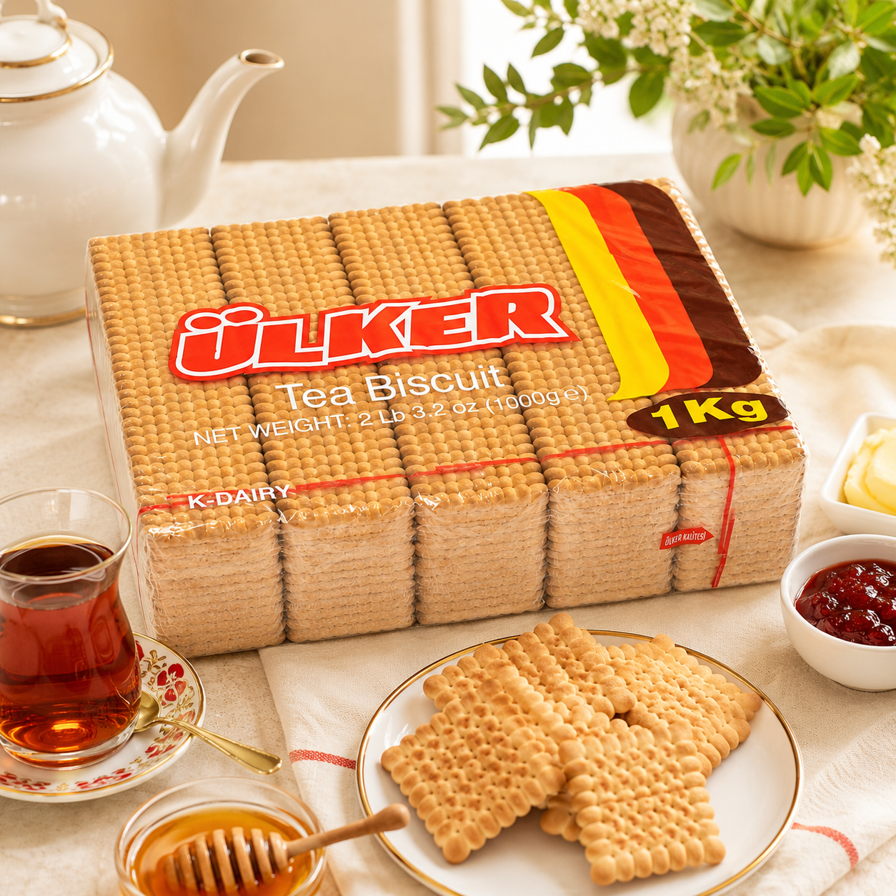 Ulker Tea Biscuits, 2.2lb (1000g)