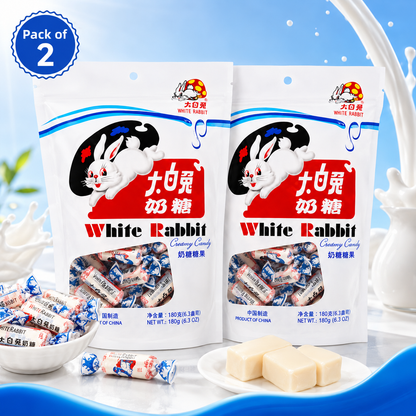 Z. Emma White Rabbit Creamy Candy 6.3 Oz (Pack of 2)