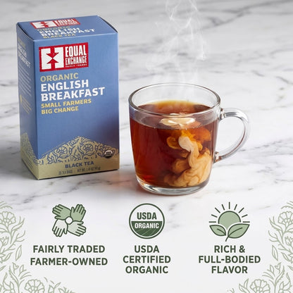 Equal Exchange Black, English Breakfast Tea 20 Bags Equal Exchange